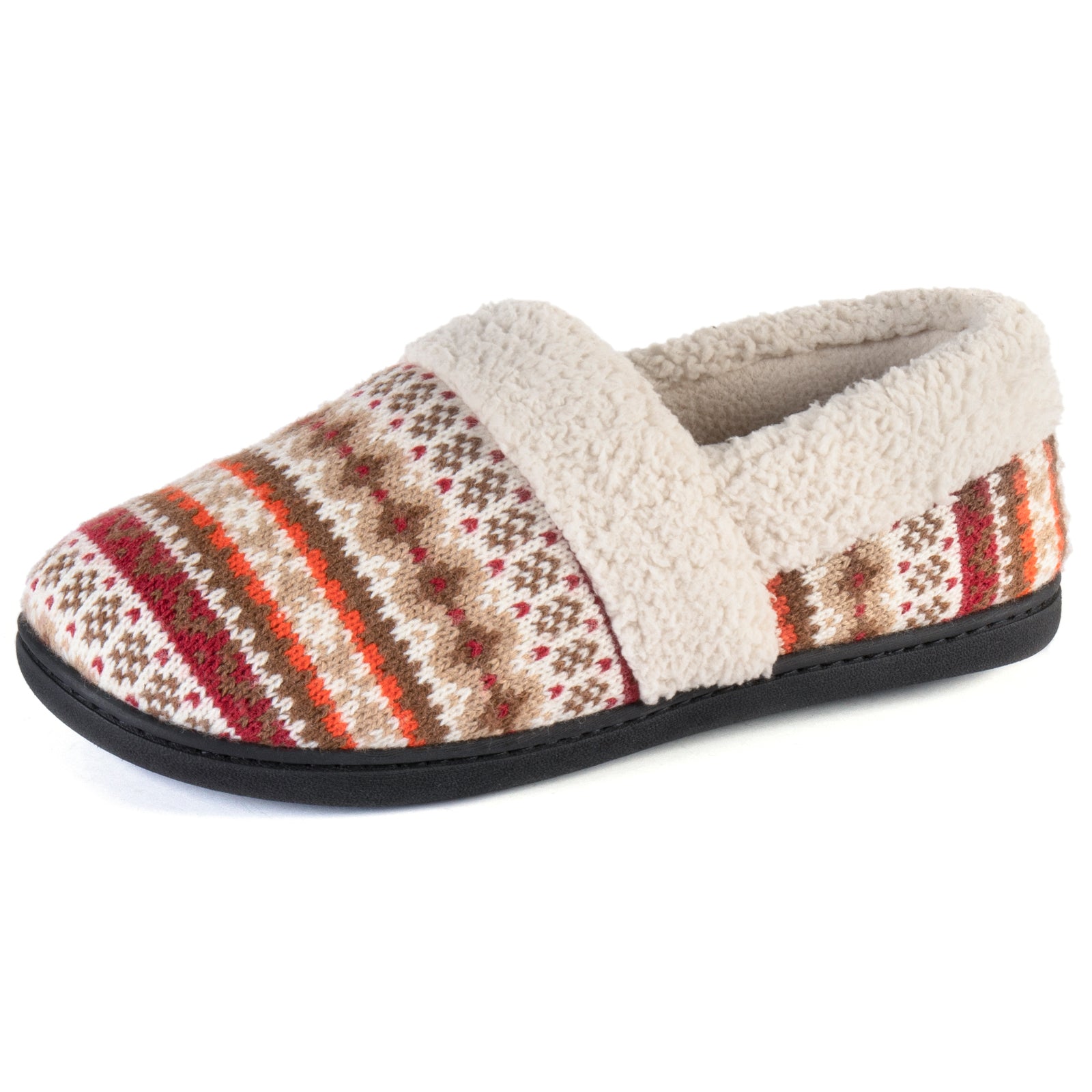 Fair isle sales women's clog slippers