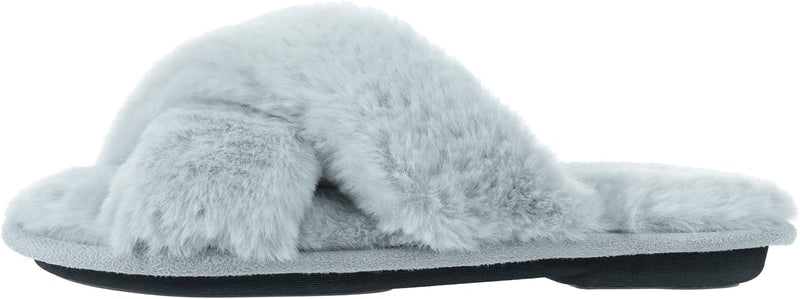 RockDove Women's X-Band Faux Fur Slide Slipper – RockDove Footwear