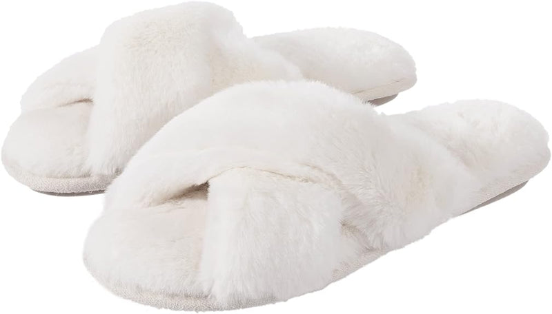 Fluffy Halluci Women's Cross Band Slippers Halluci Shoes