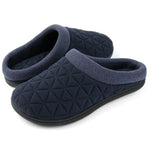 Men's Diamond Stitch Memory Foam Clog Slipper