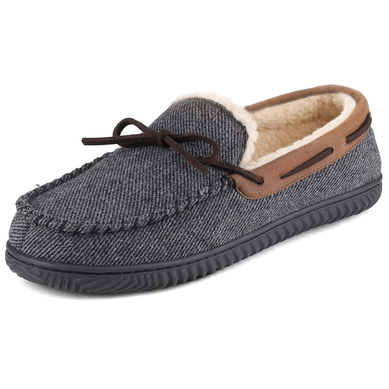 Men's Samuel Sherpa Lined Moccasin Slipper – RockDove Footwear
