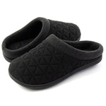 Men's Diamond Stitch Memory Foam Clog Slipper