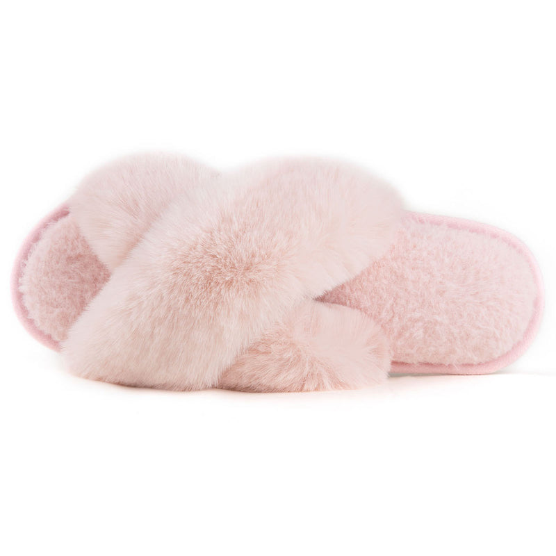 Women's Adeline Cross-Band Faux Fur Slipper