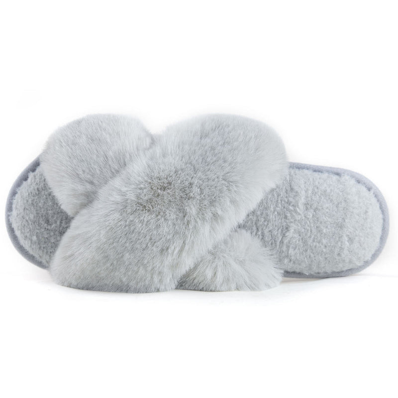 Women's Adeline Cross-Band Faux Fur Slipper