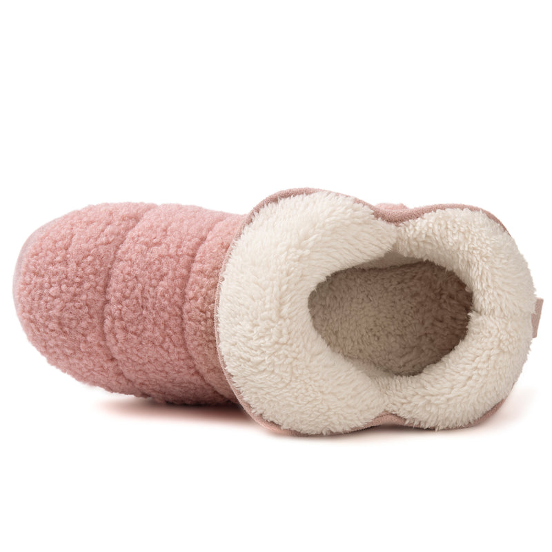 Women's Fuzzy Fleece House Bootie Ladies' Memory Foam Slipper