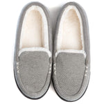 Women's Chenille Faux Fur Lined Moc Slipper