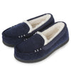 Women's Chenille Faux Fur Lined Moc Slipper